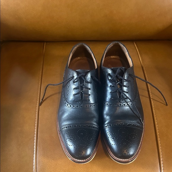 Johnston & Murphy Black Leather Brogue Derby Dress Shoes Men’s Size 9.5M main image 6